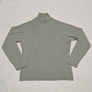 Lord & Taylor Womens PS Merino Wool Mock Neck Sweater Petite Small Italy